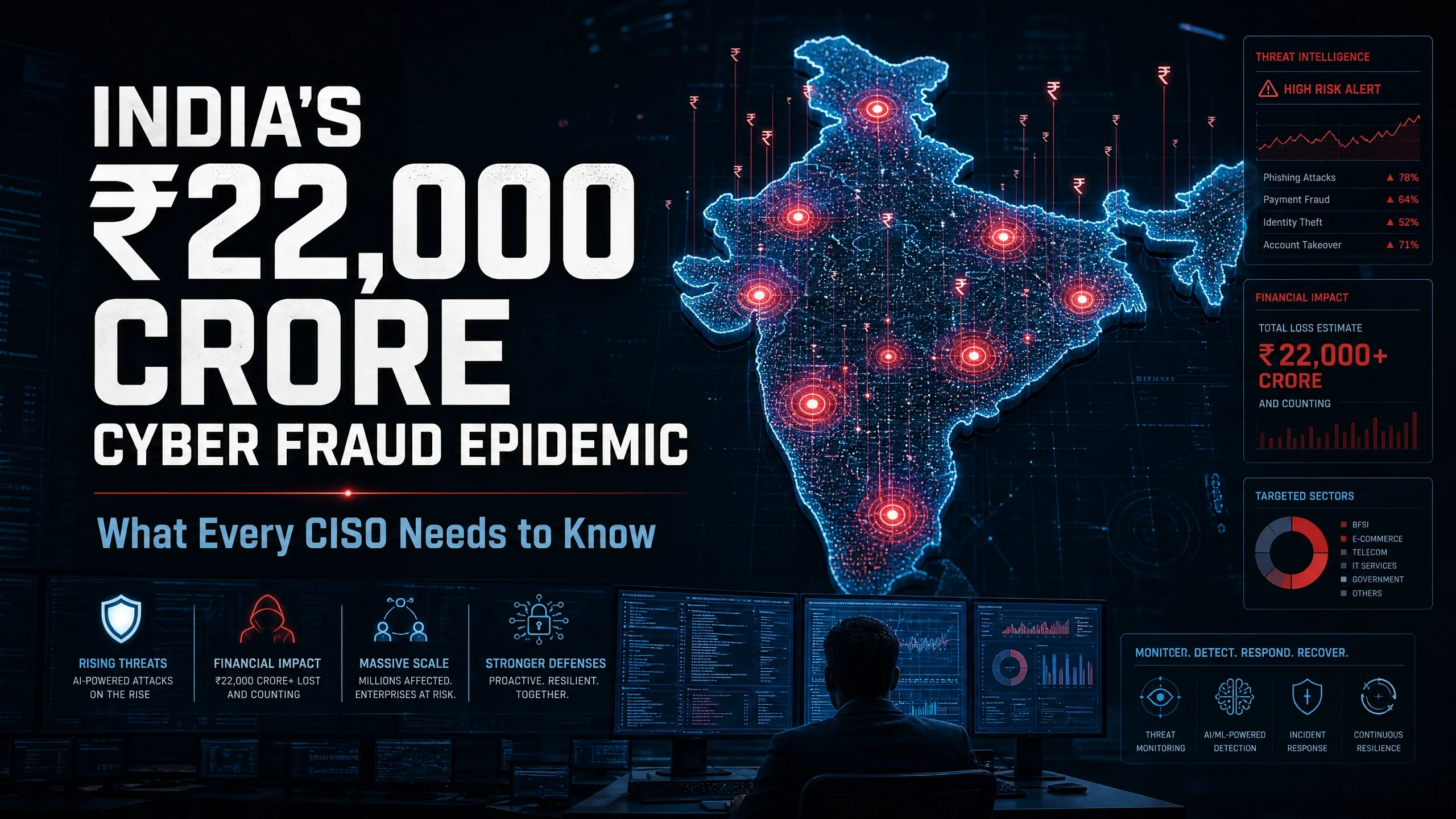 India's \u20b922,000 Crore Cyber Fraud Epidemic: What Every CISO Needs to Know